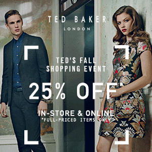 Site-Wide @ Ted Baker's